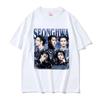 Koreanisches Ateez Seonghwa Welttournee Grafik T-Shirt Unisex Damen Mode Kpop Rundhals Kleidung T-Shirts Lässig Baumwolle Sommer T-Shirt