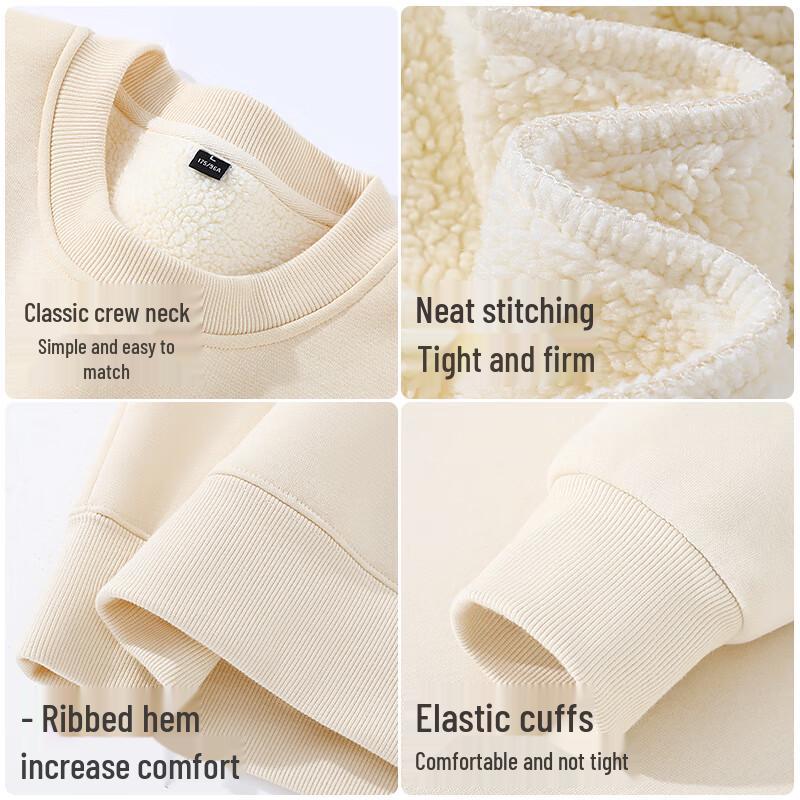 Jeanswest Unisex Loose Fit Fleece Crewneck Sweatshirt