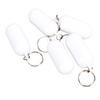 5Pcs Plastic Floating Keychain Pill Shape Float Key Ring for Boating Fishing Kayak Surfing Sailing