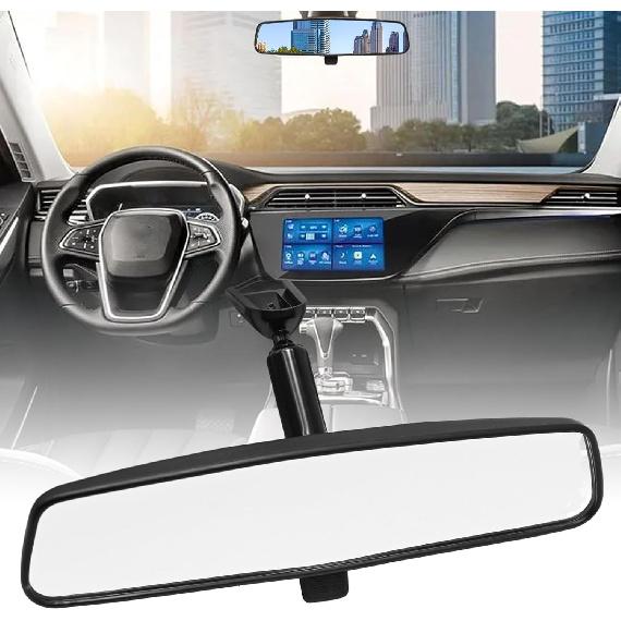 8201010F01AC 10.5" Universal Rear View Mirror, Interior Rearview Mirror Kit Replacement For Hevrolet Ford Toyota Nissan Jeep Honda Subaru Hyundai Kia