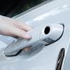 Car Door Lock Screw Cover, Car Lock Protector Sticker, 4 Portable Carbon Fiber Stickers