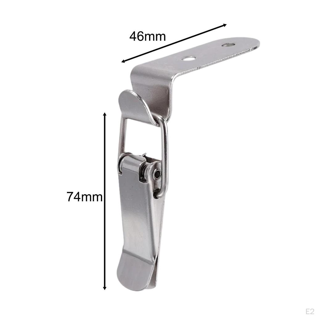 6 Pieces 90 Degree Hook Lock Bolt Right Angle Door Hasp Latch Catches Clamp for Box