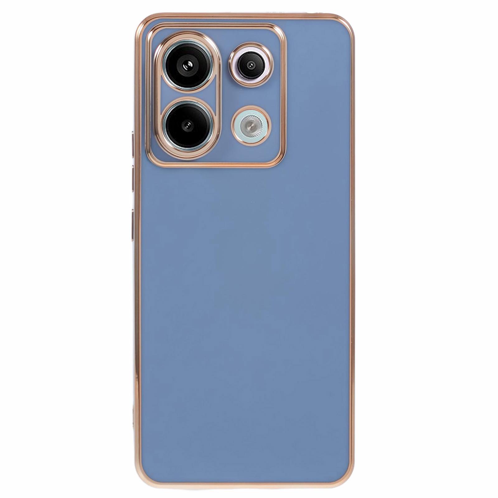 

For Xiaomi Redmi Note 13 Pro 5G Case 6D Electroplating Flexible TPU Protective Phone Cover Blue