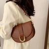 High-end Popular Single Shoulder Armpit Bags Half Moon Style Modern Large Capacity Square Bag Girls Light Luxury Crossbody Bag
