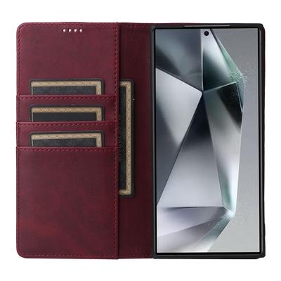 For Samsung Galaxy S25 Ultra Case RFID Blocking PU Leather Phone Wallet Cover