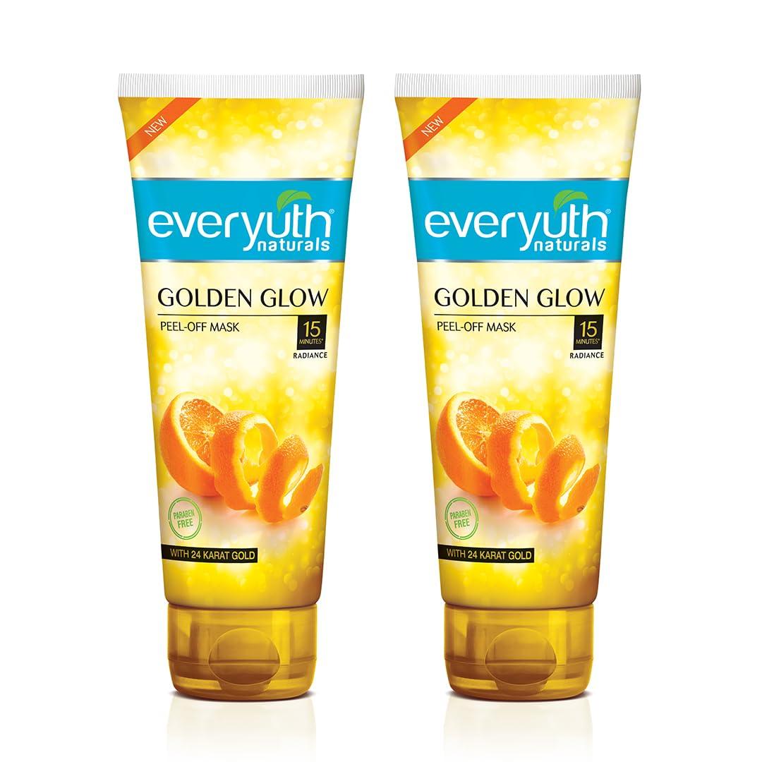 

Everyuth Naturals Golden Glow Peel-Off Mask 100G Pack Of 2 For Instant Radiance And Deep Skin Cleansing
