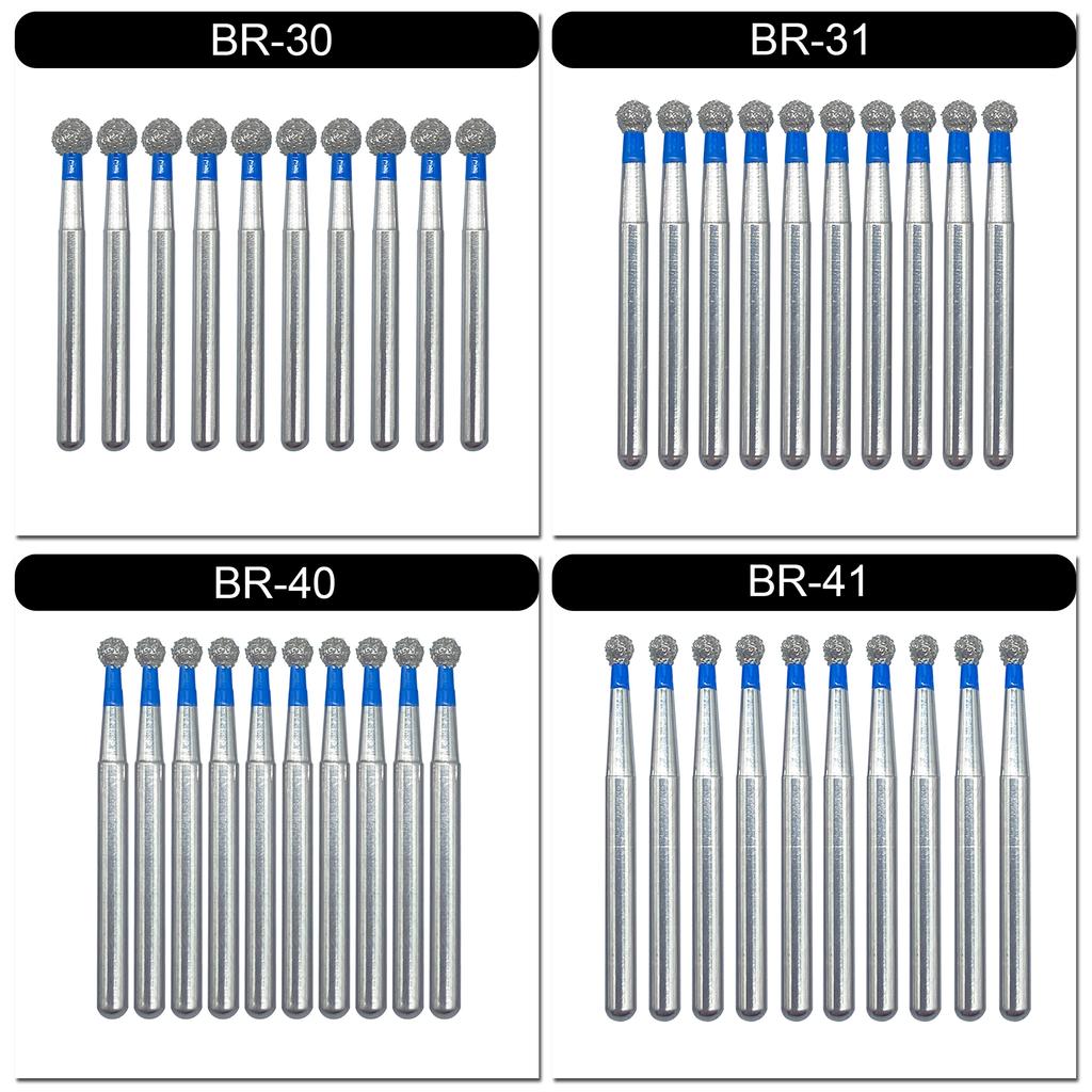 Nun Ck 10 Stück/Packung Dental Diamantbohrer für Hochgeschwindigkeits-Handstück Zahnarztbohrer FG-Serie Durchmesser 1,6 mm