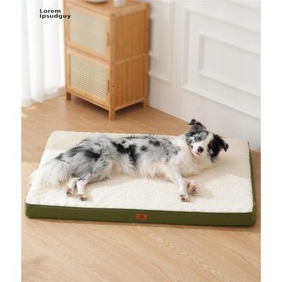 Orthopedic Washable Dog Bed Thick Fluffy Fleece Pet Mattress Removable Cover Non Slip Sleeping Mat for Small Medium Large Dogs