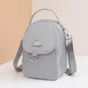 1PC Lady Casual Messenger Bag Solid Color Multi-function Purse Multi-layer Lightweight Oxford Handbag Suitable for Going Out