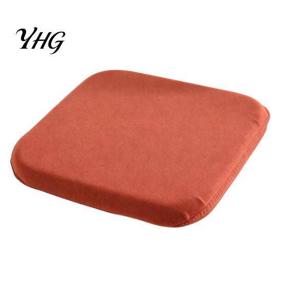 Cozy Fleece Seat Cushion for Winter Memory Foam Chair Cushion, Thickened Dining Pad with Straps, Replacement Wooden Chairs Non-Slip Backing, Washable