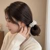 Beaded Faux Pearl Hair Ties Hand-Woven Hair Accessories Decorative Elastic Hair Rope  Party