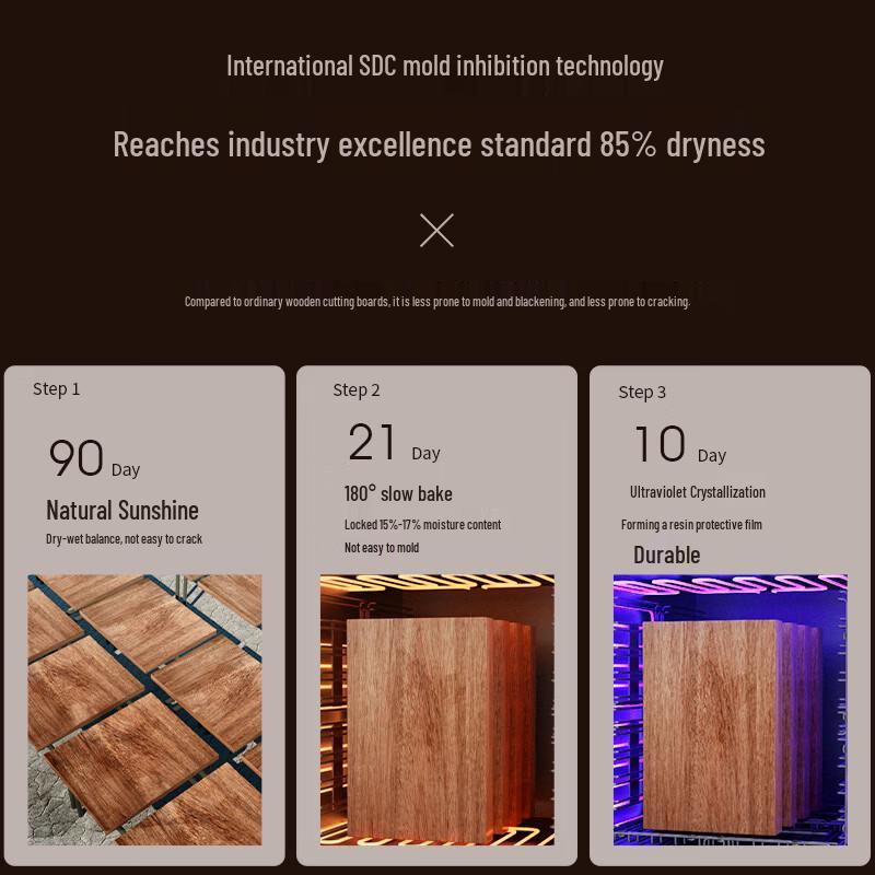 OOU W2Y-Plus Ebony & PP Double-Sided Antibacterial Cutting Board