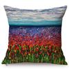 Sunrise Landscape Oil Painting Art Sofa Decorative Throw Pillow Case Sunset Flower Sea Living Room Chair Cushion Cover Cojines