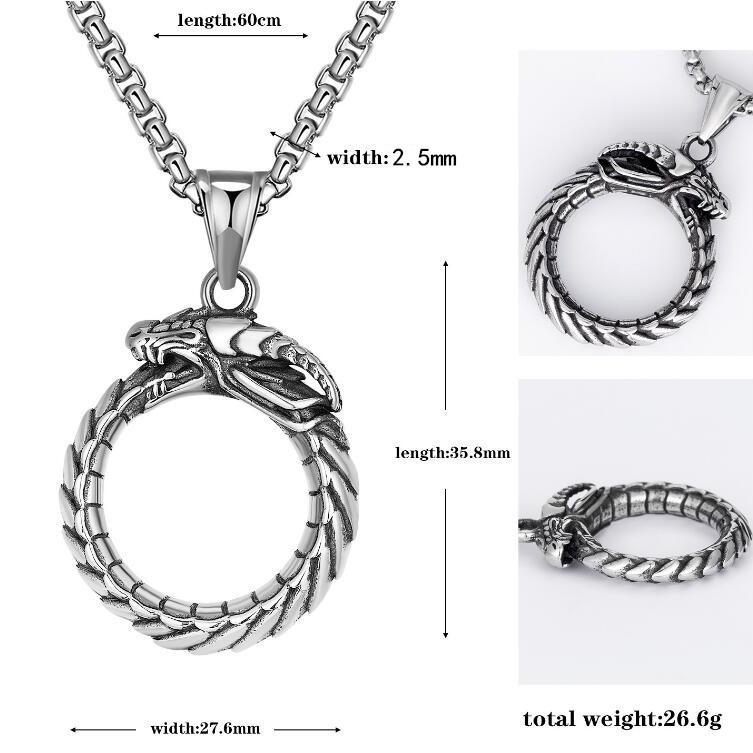 Supply Jewelry, Personality Trend Domineering Men'S Pendant Dragon Necklace, Sweater Chain Necklace High Sense