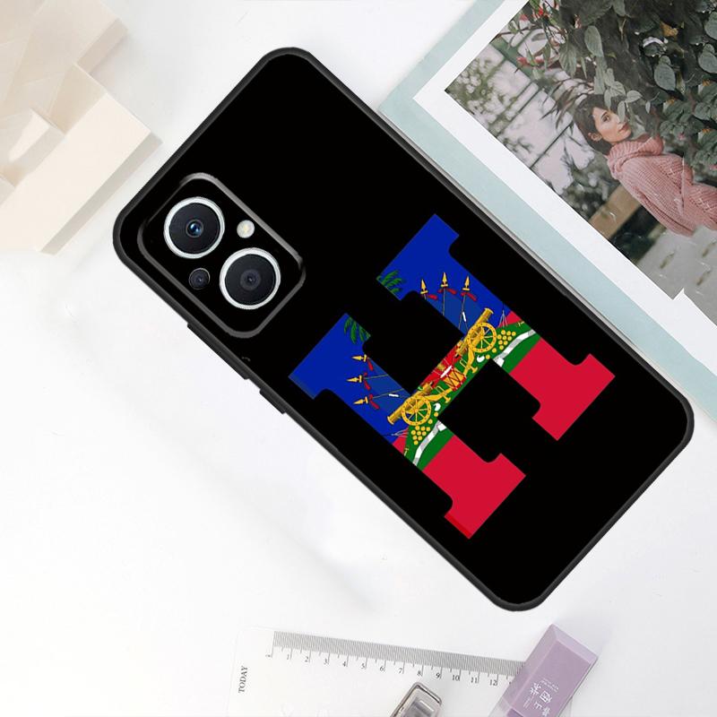 Vintage Haiti Haitian Flag Case For OPPO Reno 8 7 6 5 4 Lite 10 Pro 11F 4Z 5Z 8T OPPO Find X2 X3 X5 Lite X6 Pro Cover