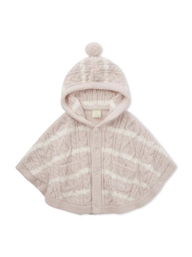 Gelato Pique BABY Baby Moco Ran Border Poncho PBNT245415 PNK 80