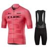 26 RCC CUBE Conjunto de Maillot de Ciclismo Ropa para Bicicleta Camiseta de Manga Corta de Verano Culotte con Badana de Gel para Bicicleta Maillot Deportivo Ropa Ciclismo