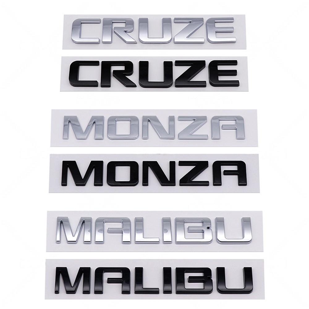 1Pc 3D ABS Car Letter Logo Sticker Tail Decoration Badge Auto Rear Trunk Emblem Decal Accessories