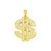 Europäischer und Amerikanischer Außenhandel Hip-Hop Schmuck Großer Dollar Diamant Anhänger, Herren Hipster Hip-Hop Accessoires Dollar Halskette