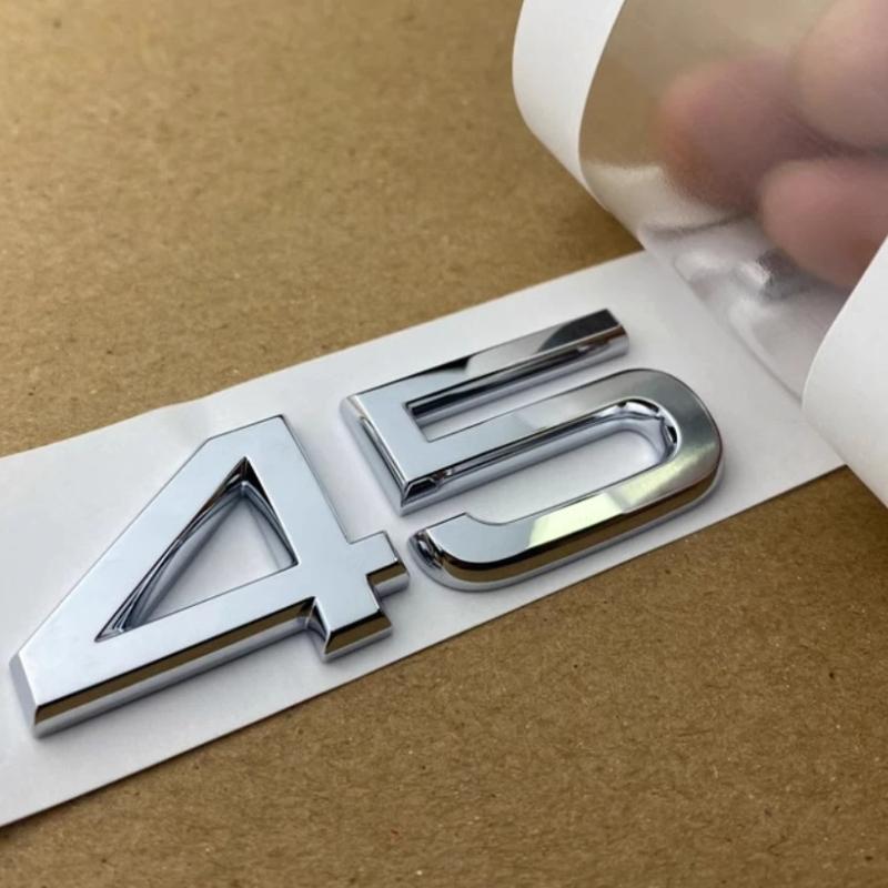 1Pc 3D ABS 2.0TDI/3.0TDI Displacement Badge Sticker - for A1/A3/A4/A5/A6/A7/A8/Q2/Q3/Q5/Q7 Trunk