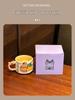 Capybara Cartoon Ceramic Stacking Mug with Handle - Cute Couple Coffee Cup, Birthday Gift