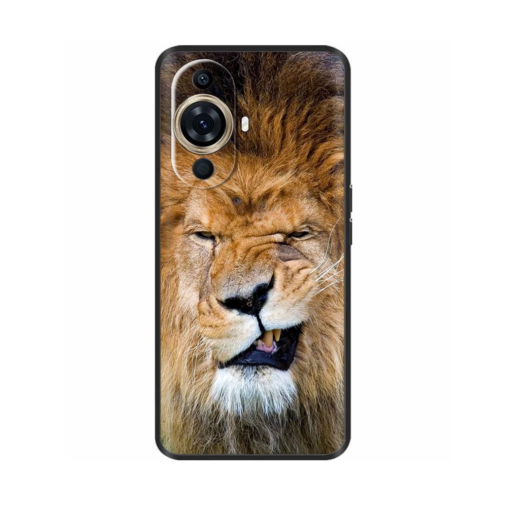For Hauwei NOVA 11 Pro Case Cat Lion Painted Phone Case For Huawei Nova 11 Ultra Nova11 Pro 11Pro 11i Silicone Back Cover Fundas