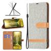 For Nokia G22 Jeans Cloth Splicing PU Leather Phone Cover Phone Case with Stand Wallet