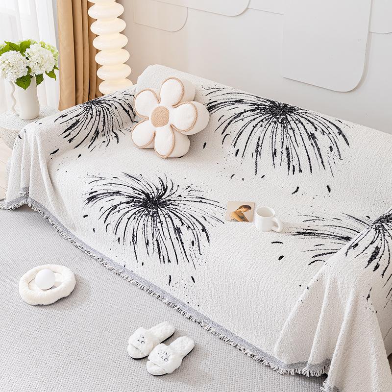 

Высококачественное плюшевое полотенце для дивана Nordic, зимний утолщенный нескользящий чехол для дивана, универсальный чехол, устойчивый к царапинам, чехол для дивана 180*130cm