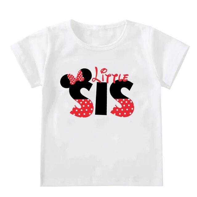 Damen T-Shirts Familie passende Outfits Mutter Kinder Maus Cartoon Kleidung Papa Mama Bro Sis Print Mode T-Shirt Sommer Tees Tops Kleidung