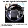 Hand Sewing Car Steering Wheel Cover Wrap For Land Rover Discovery 3 2005-2009