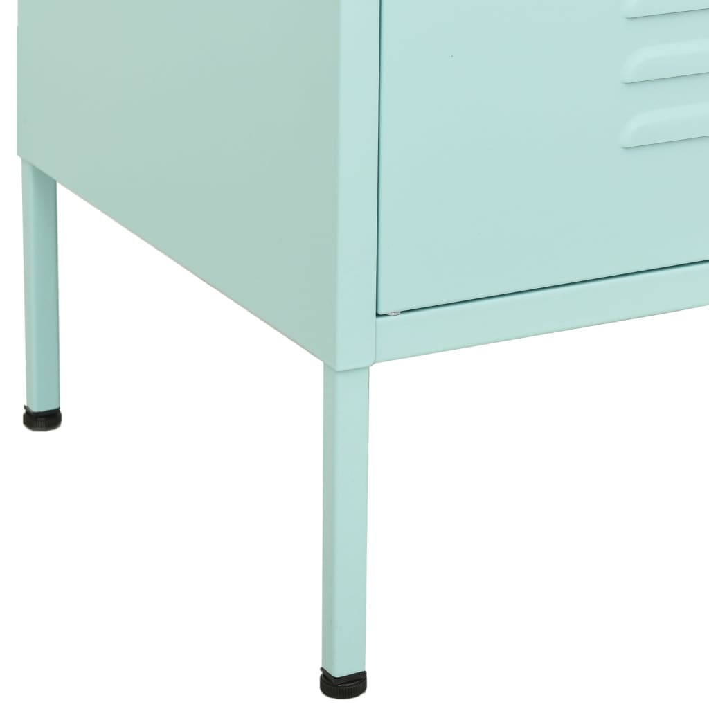 Storage Cabinet Mint Green 80 x 35 x 101.5 cm Steel