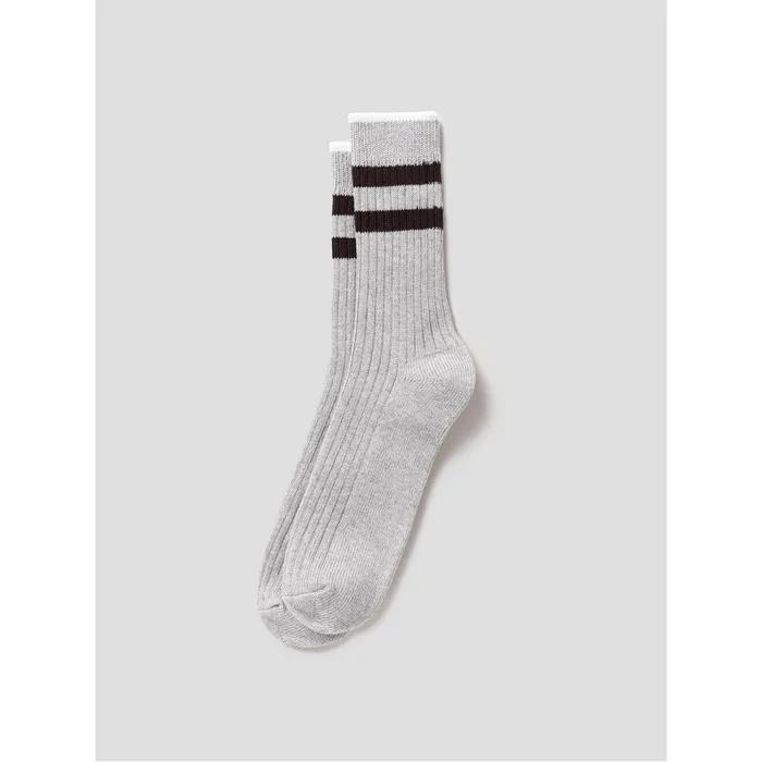 Double Stripe Socks Light Grey