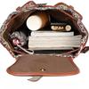 Ethnic Style Retro Patterned Backpack Canvas Women's Bag Fashionable and Personalized Travel Drawstring Small Backpack