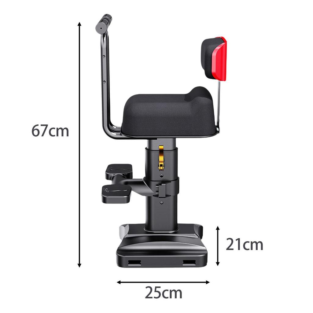 Scooter Child Seat Height Adjustable Portable Outdoor Activities Front Mount Style A