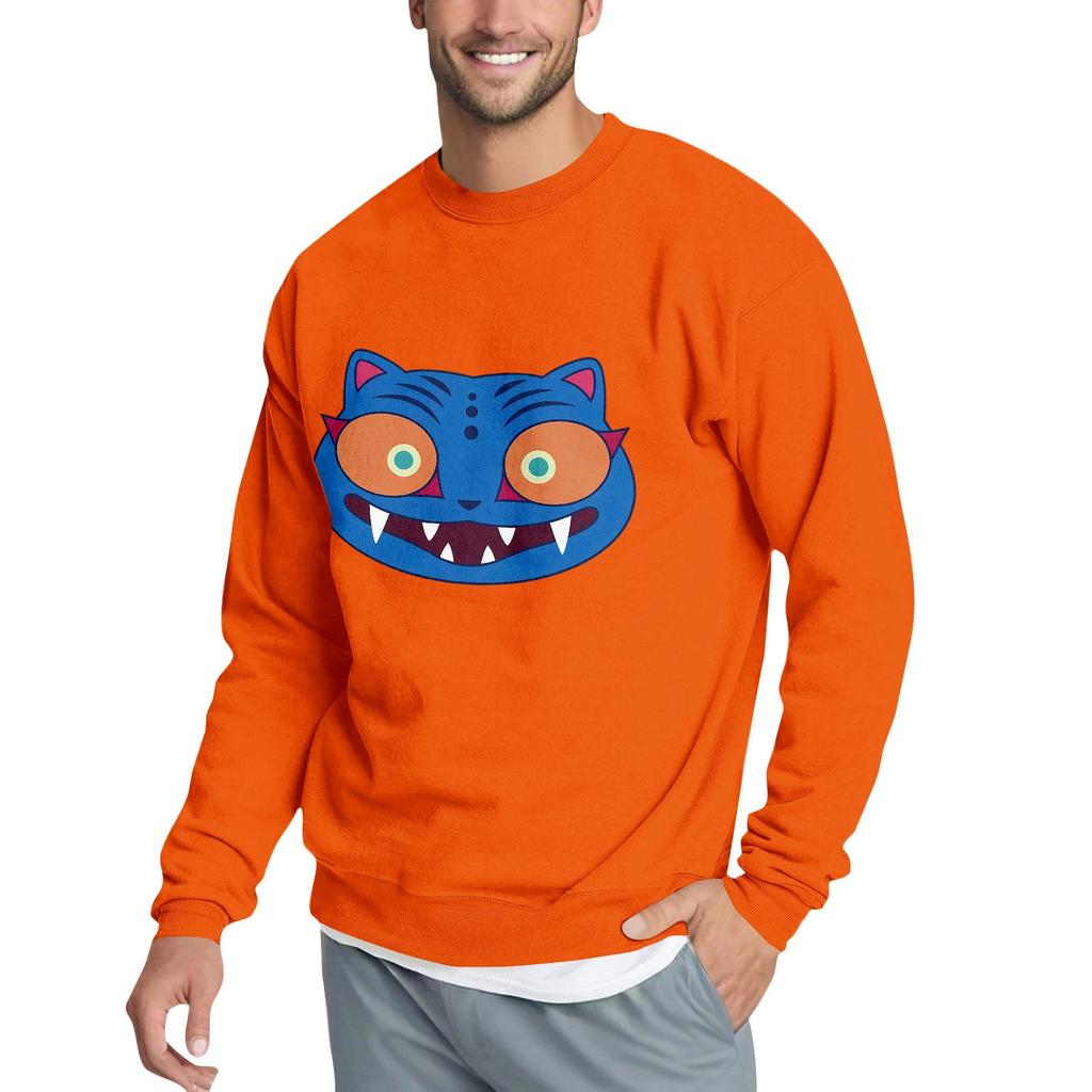 Men's Casual Sweatshirt With Fun Film-Themed Print