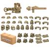 Military Building Set USA Army Figure Soldi Roadblock Sentry Post Mortar Sandbag Weapons Box 7061A Mini Brick Gift Toy K040