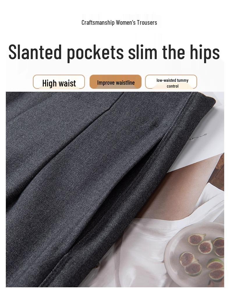 Women's Slimming Loose-Fit Straight-Leg Pants - New Spring 2025 Collection