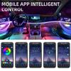 1 IN 4 Car Foot Lamp Symphony Car Interior Light Decorative Atmosphere Lights USB App Control Ambient Neon Light
