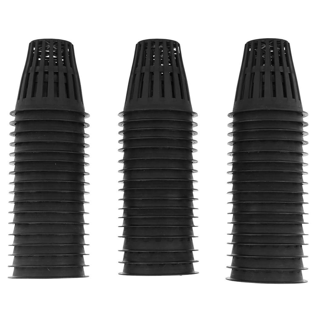 50 Stück Hydrokulturbecher Leichte Economy-Netztöpfe 2 Zoll Kunststoff-Netzbecher Töpfe Pflanzbehälter