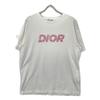 DIOR White x Pink Logo Short Sleeve T-Shirt 24ss tops L White / pinkUsed