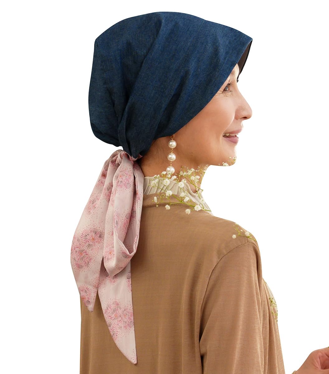 

[ПОЦЕЛУЙ МОЮ ЖИЗНЬ] Медицинская шапочка, Шапочка для ухода, Женская, Misuzu Uta x Коллаборация, Фейерверк , ЛЮКС, Тюрбан от противораковых препаратов (Куренай) (kml100155c)