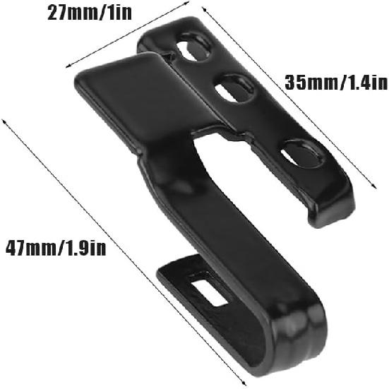 Wiper Blade Adapter, 3392390298 2 Pcs Metal Car Automotive Front Windshield Wiper Arm Adapter Mounting Kit Universal Black with Mounting Screws