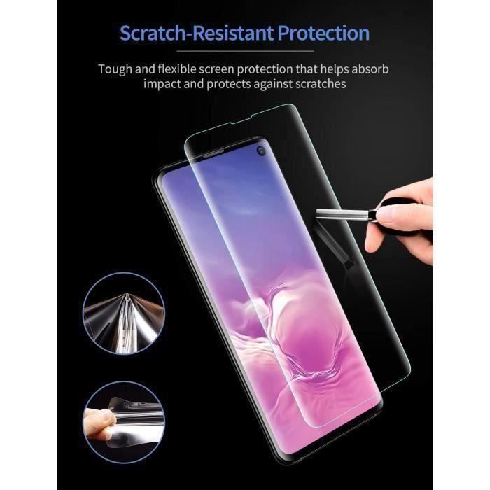 Film protection ecran pour samsung galaxy s10, protecteur d'écran en tpu souple pour samsung galaxy s10 (2019) 6,1 pouces h02a4f