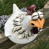 1PC Chicken Fence Decor Statues Resin Garden Farm Yard Chicken Hen Sculpture Art Craft Courtyard Housewarming Home Decoration