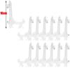 2/20PCS Dish Plate Racks Folding Bowl Plate Picture Stand Storage Holder Plastic Dish Bowl Plate Holder Kitchen Accessories
