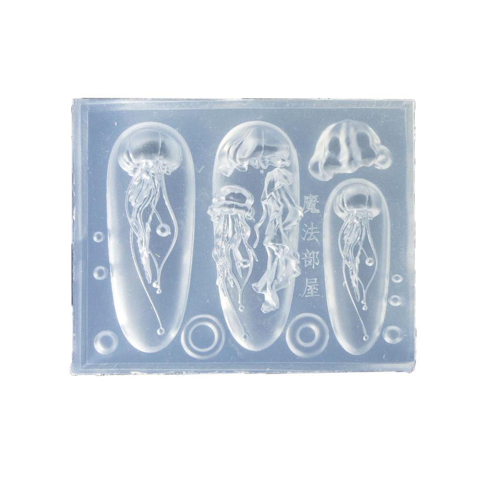 Creative Jellyfish Nail Art Moulds Silicone Dropper Mold Nail Decoration Molds Unique Manicures Moulds Silicone