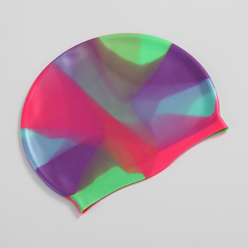 Non-Slip Waterproof Silicone Swim Cap for Adults – Comfortable, Logo Customizable