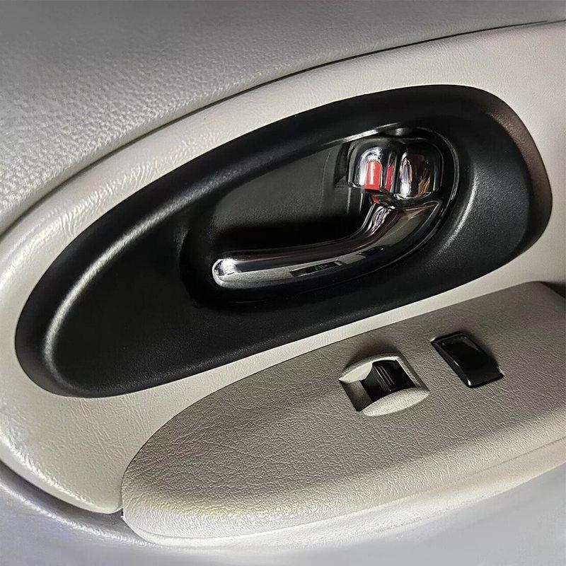 15214507 Rear Right Inside Interior Door Handle Trim Fit For Chevrolet Trailblazer 2002-2005 2006 2007 2008 2009 Black Plastic