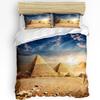 Pyramids Birds Sunset Blue Sky Bedding Set 3pcs Duvet Cover Pillowcase Kids Adult Quilt Cover Double Bed Set
