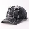 Old Hole Baseball Cap Women's Sunshade Sunscreen Versatile Face Small Light Board Washed Denim Hole Denim Cap